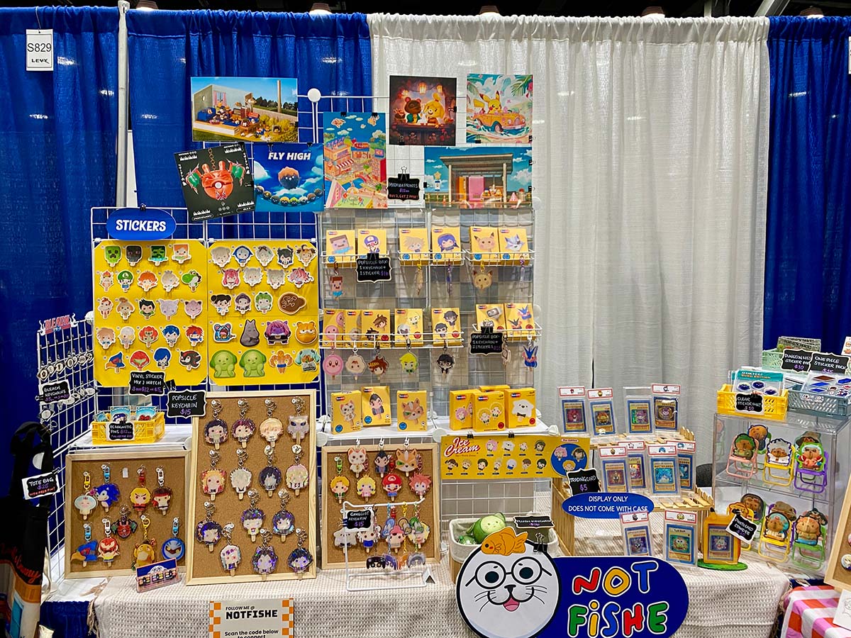 notFishe full convention booth setup