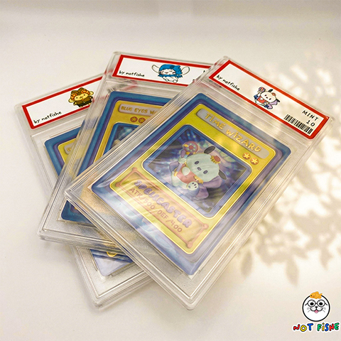TCG-inspired foil card slabs