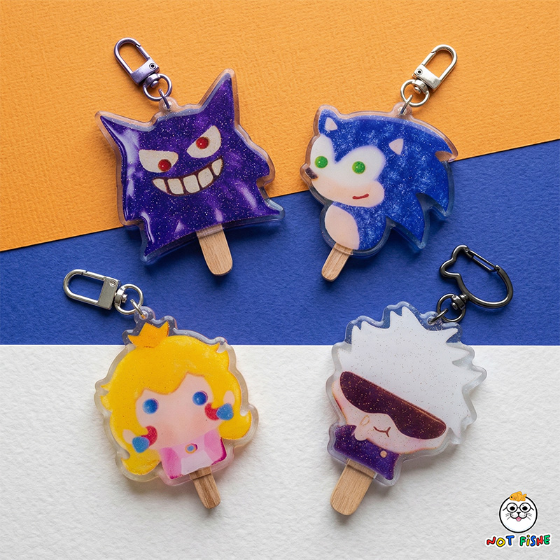 Acrylic Popsicle Keychain