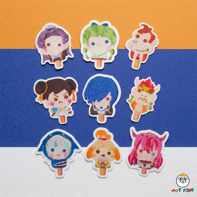 Glitter Popsicle Sticker
